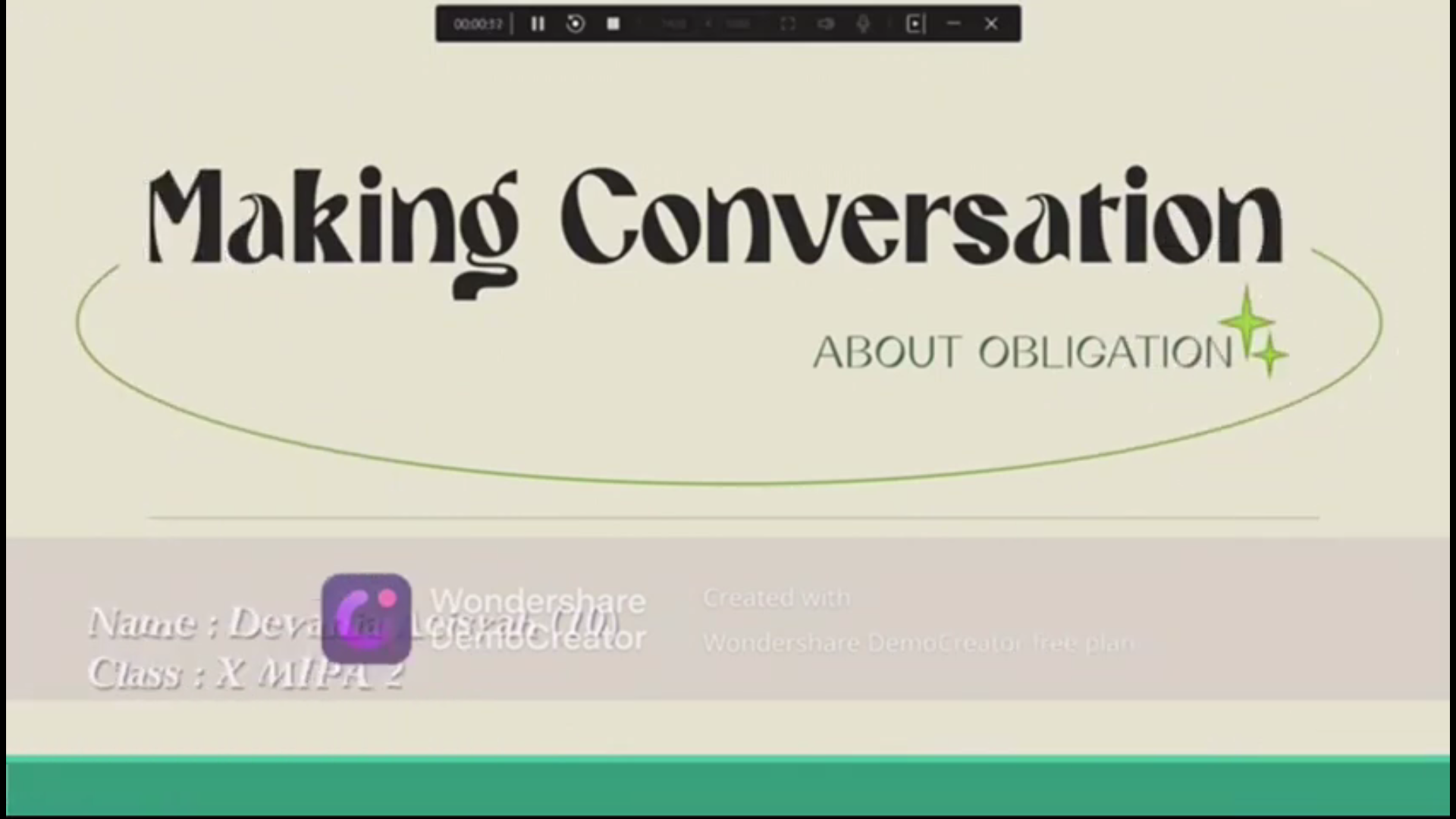 Conversation about Obligation
